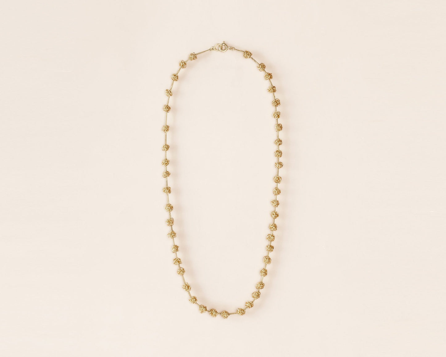 18KT yellow gold short necklace with freshwater pearls – Gomitolini