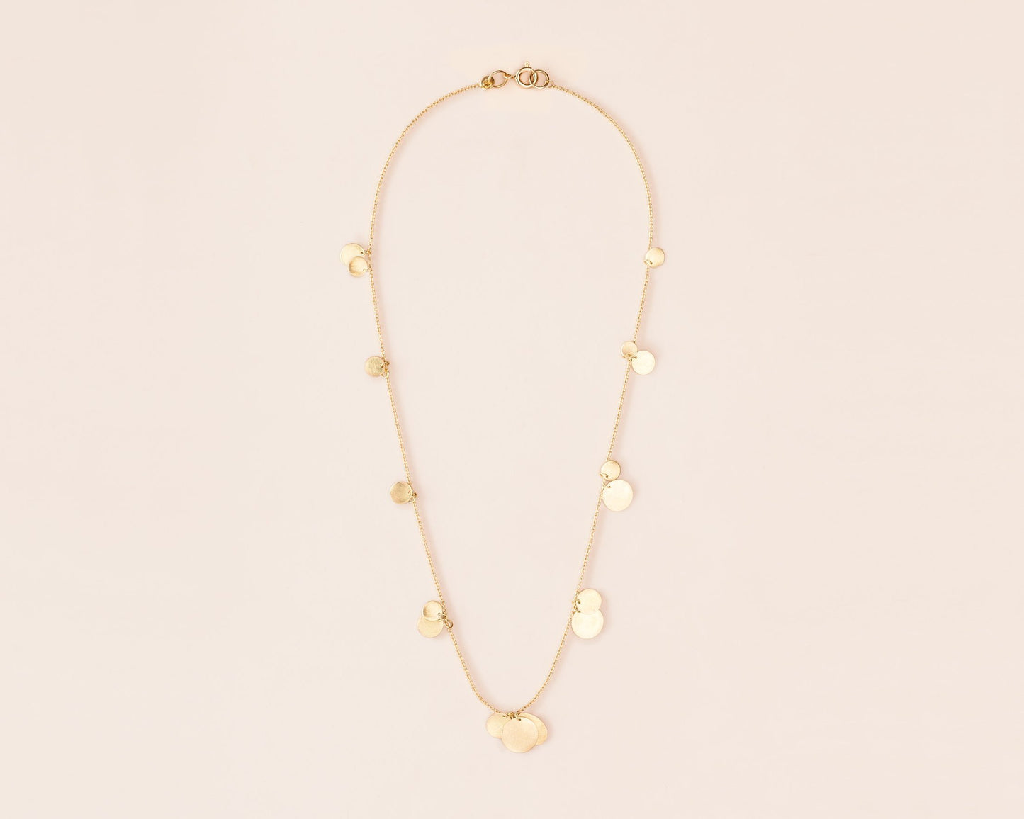18KT yellow gold necklace with pendants - Piani