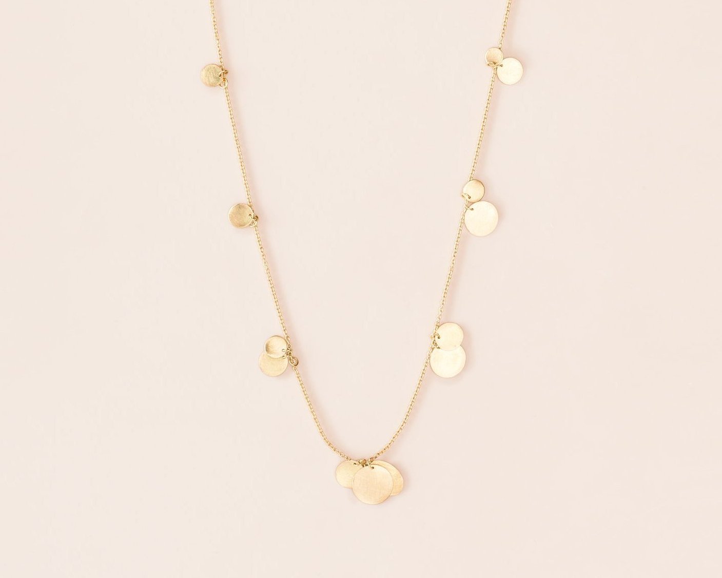 18KT yellow gold necklace with pendants - Piani