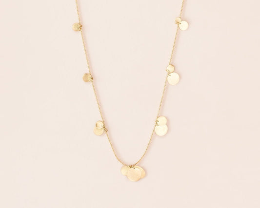 18KT yellow gold necklace with pendants - Piani