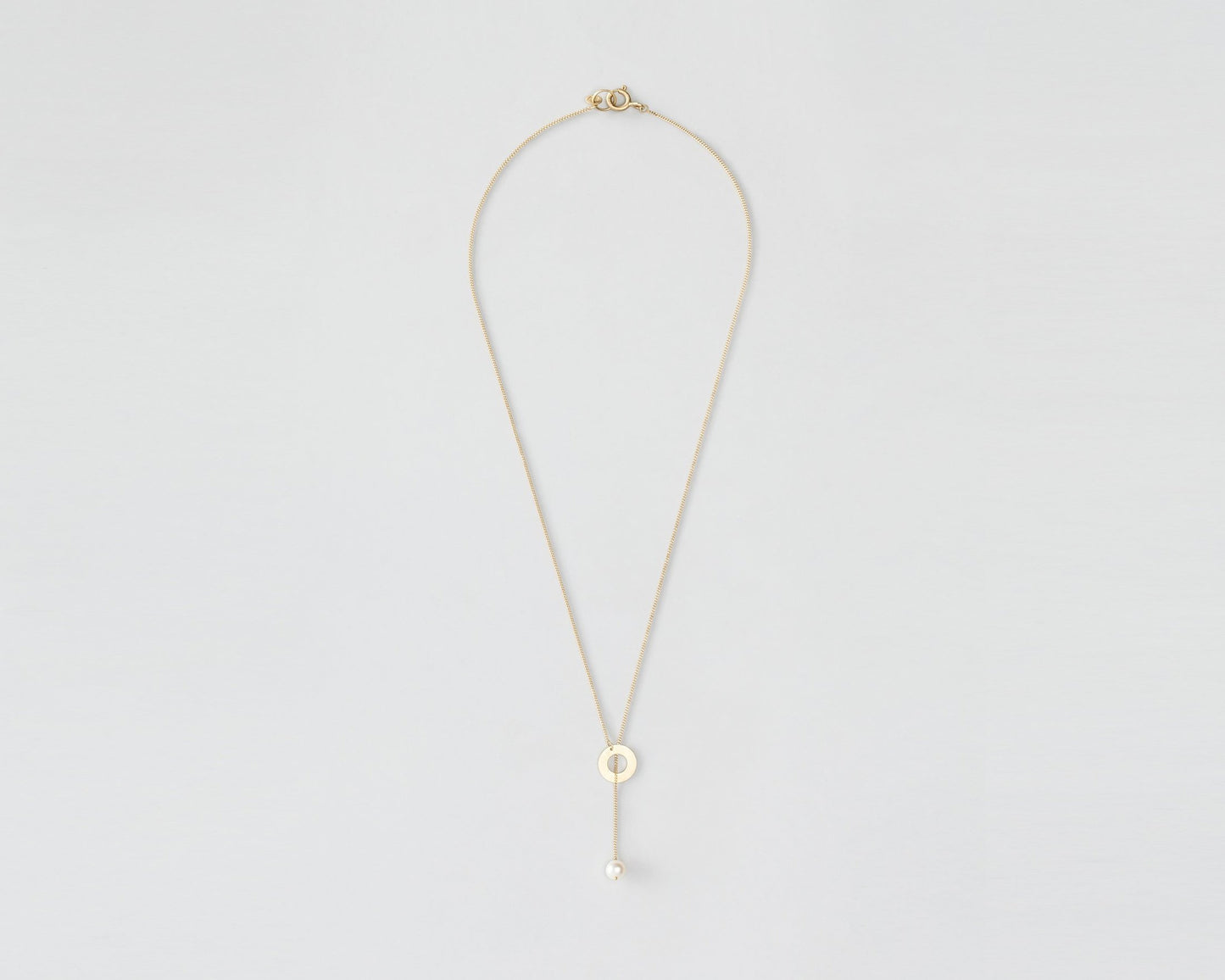 18KT yellow gold pendant necklace with akoya pearls (diameter 5,8MM) - Sun Moon N