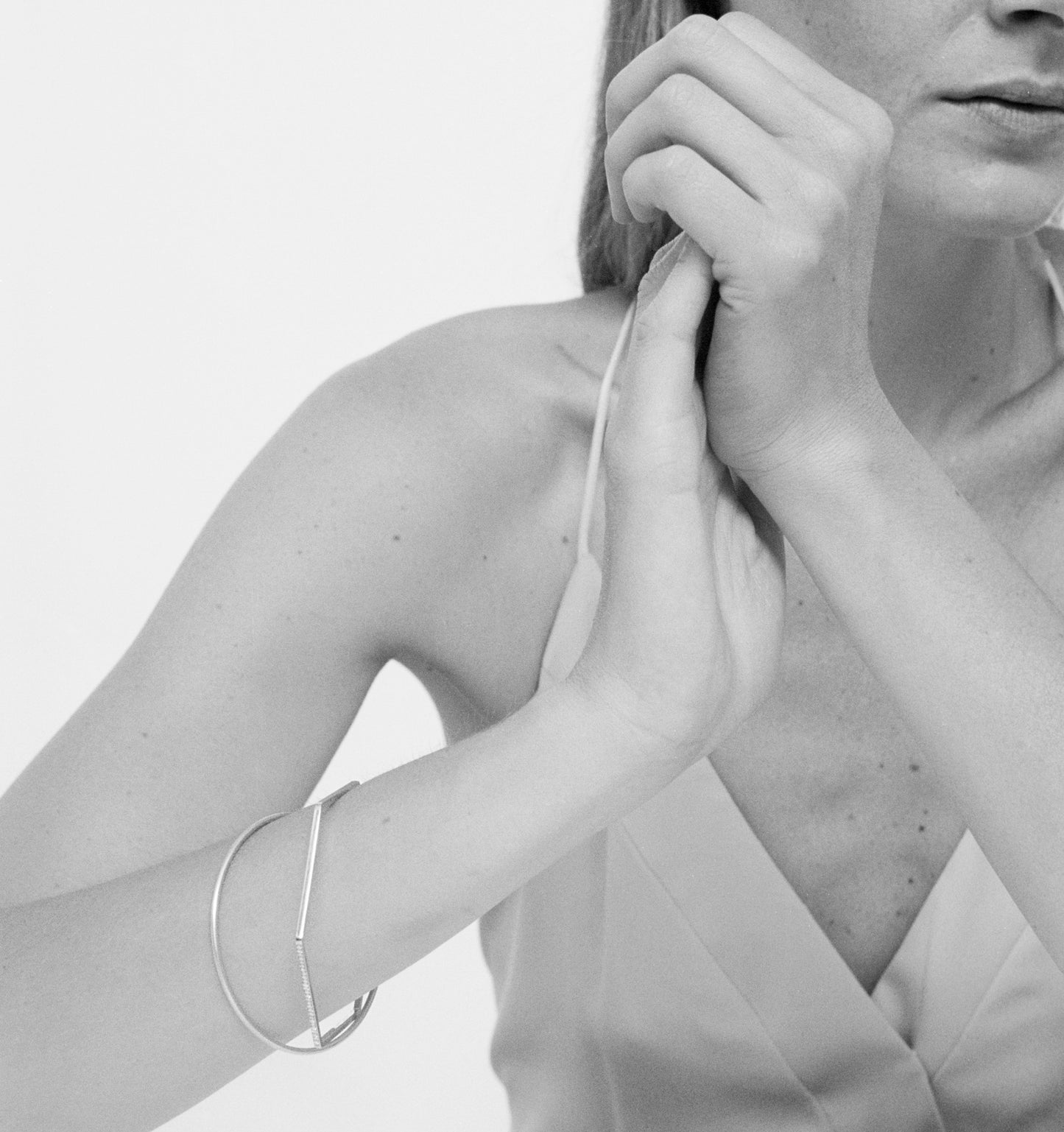 18KT yellow gold bracelet with diamonds - Cerchio Esagono B