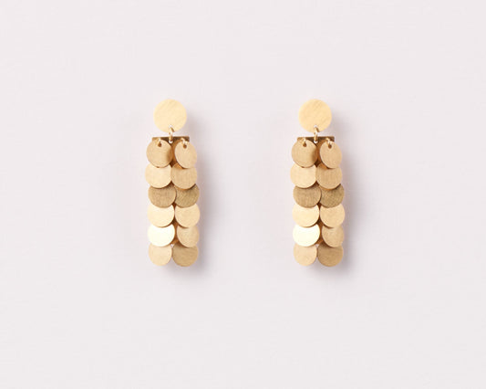 18KT yellow gold earrings - Higgs 2