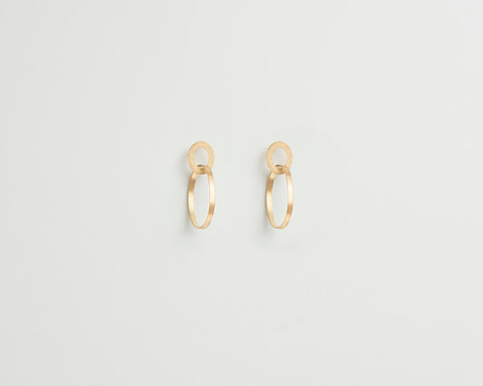 18KT yellow gold hanging earrings - Insieme 1E