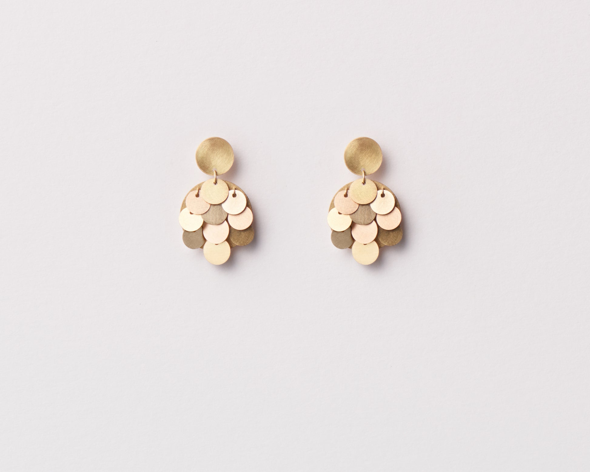18KT yellow gold earrings - Neutrino 2