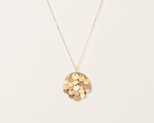 18KT yellow gold pendant necklace - Tau 2