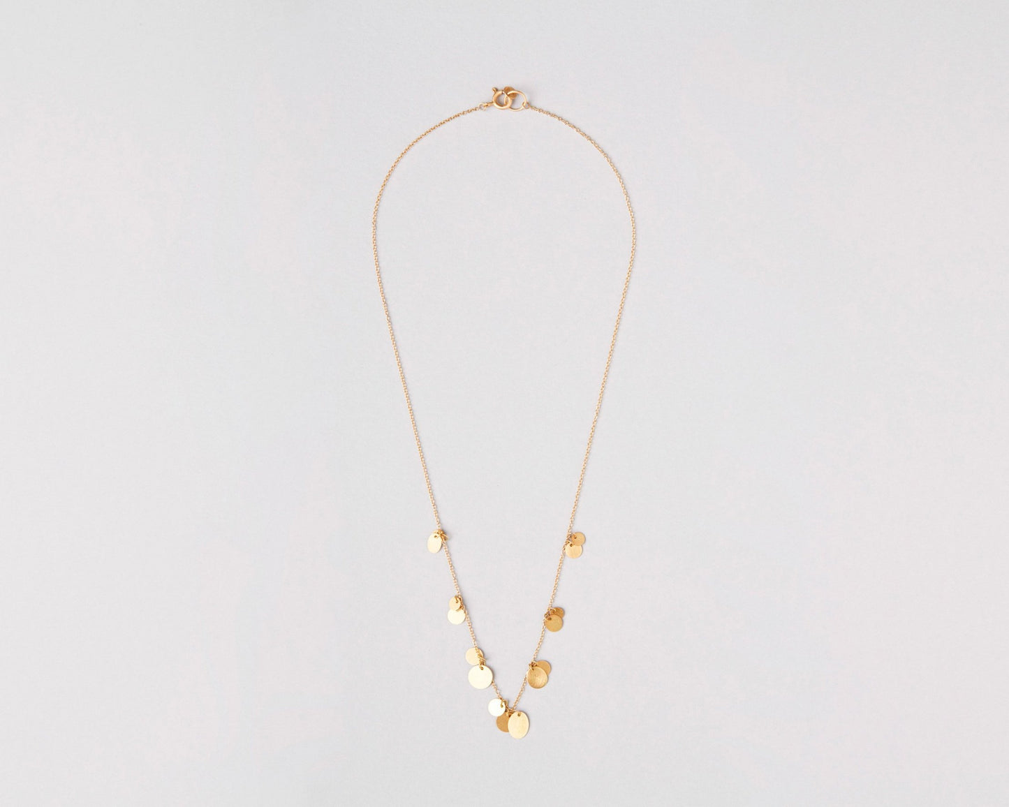18KT yellow gold necklace with pendants - Piani Medi
