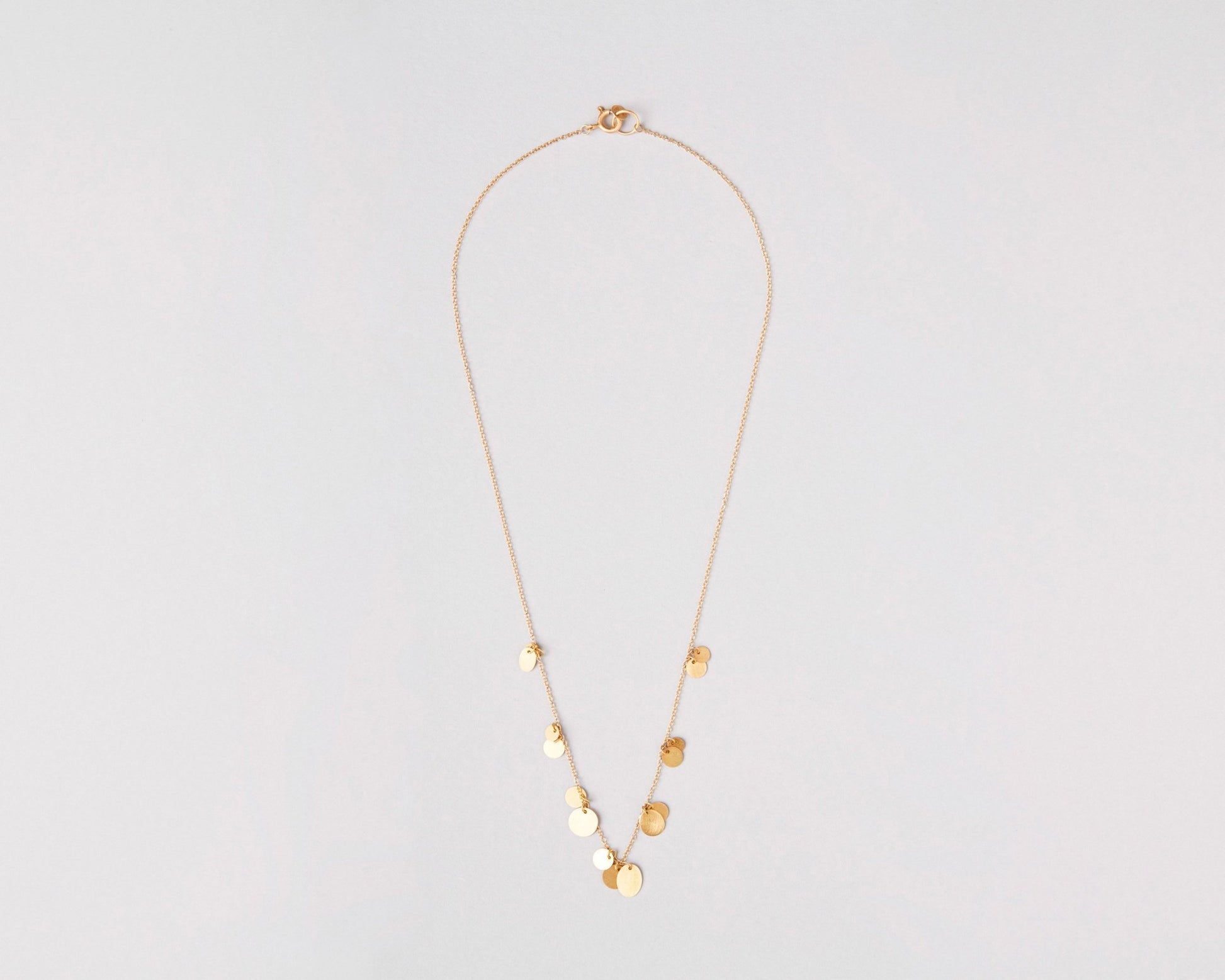 18KT yellow gold necklace with pendants - Piani Medi