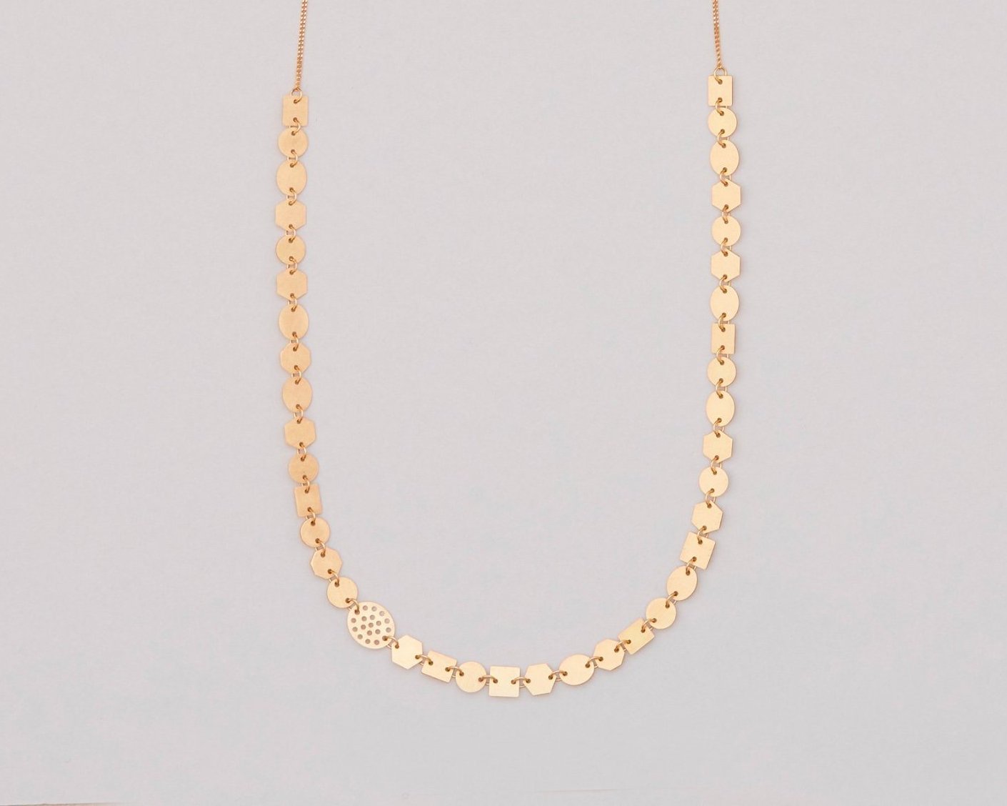 18KT yellow gold necklace - Progressione 40
