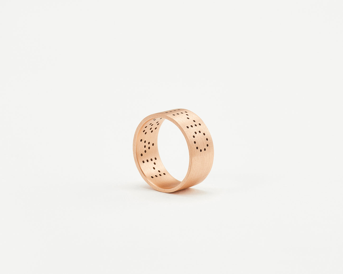 18KT yellow and rose gold band ring - Lettering
