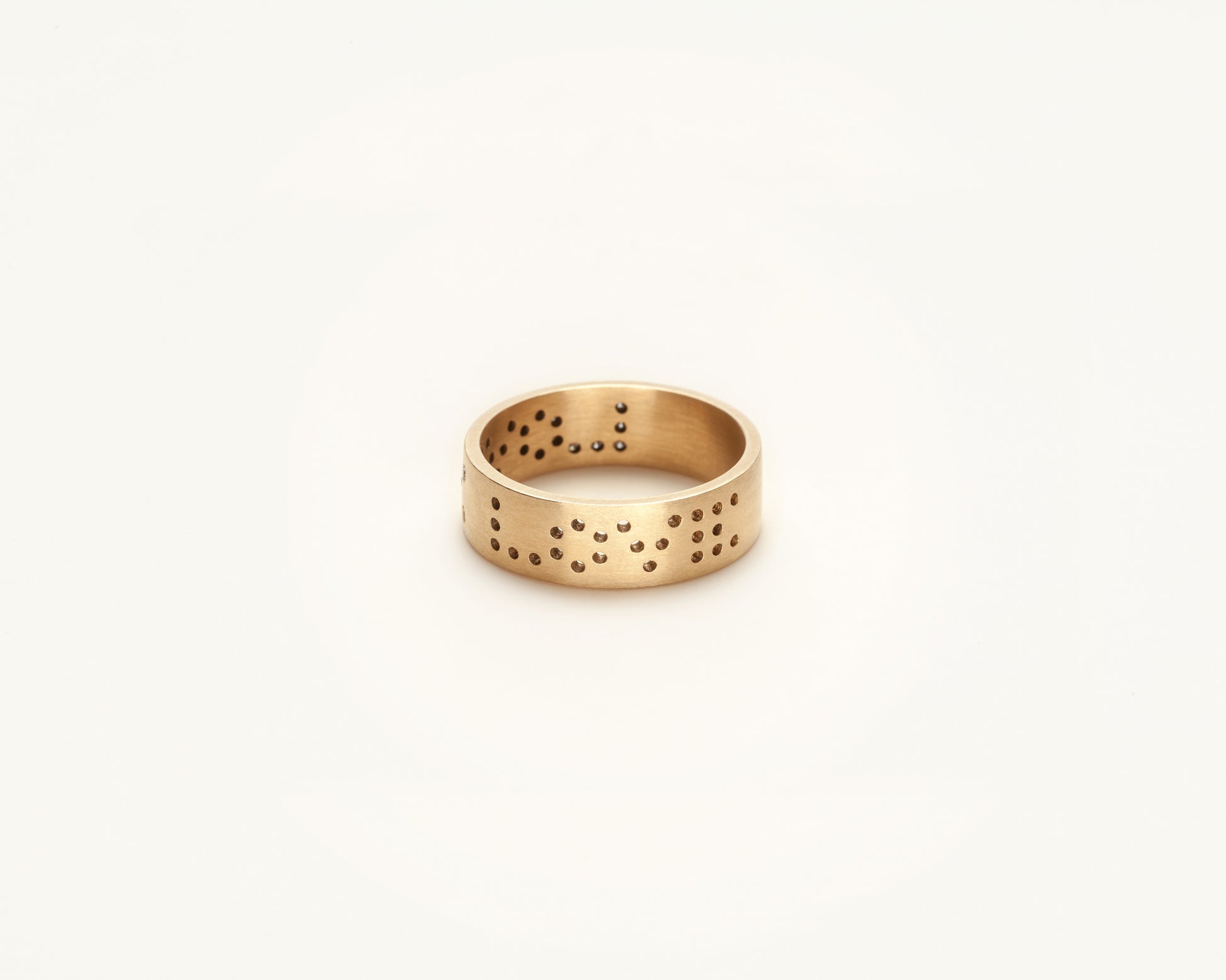 18KT Yellow gold band ring - Love