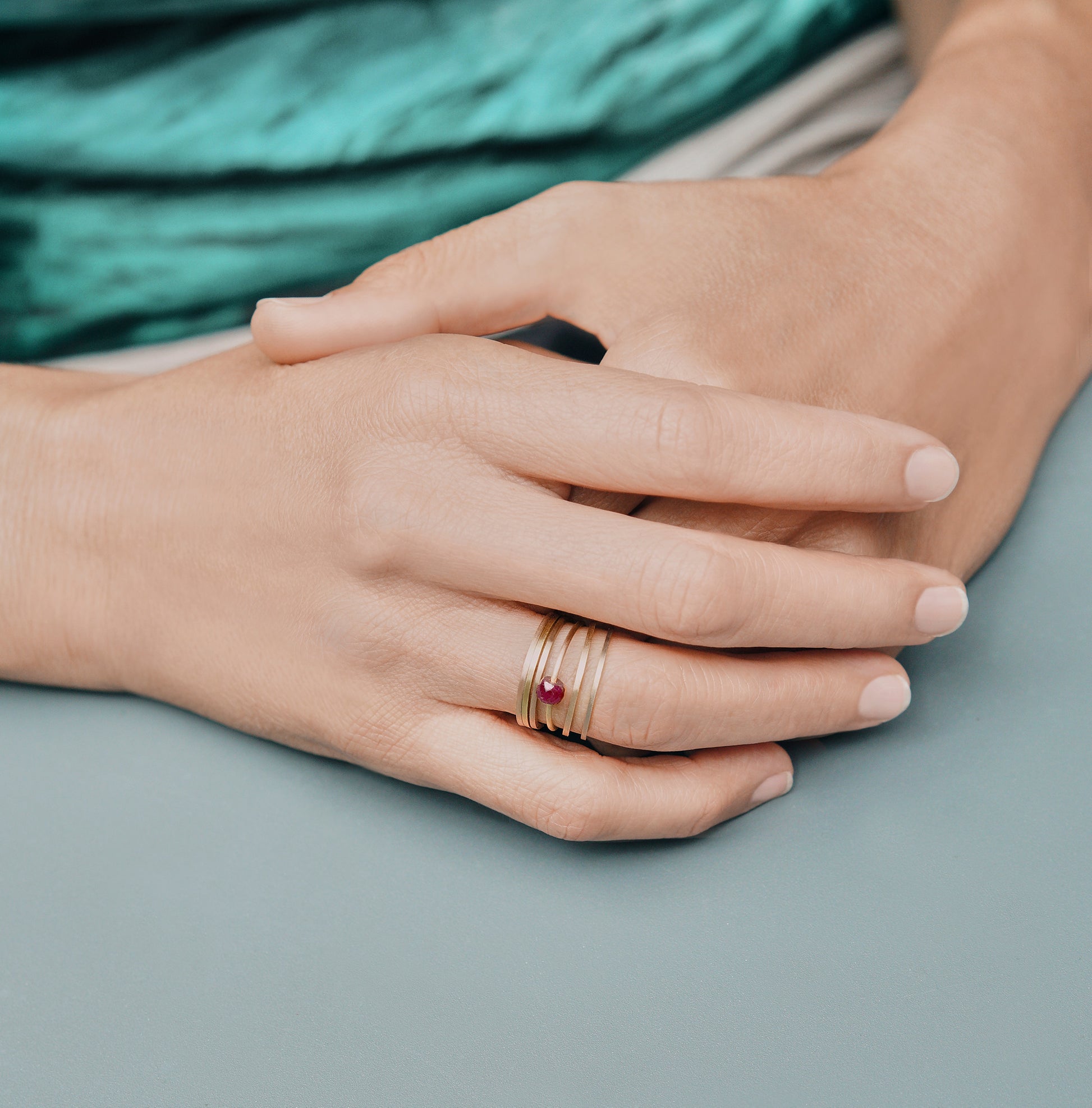 18KT gold ring - Anello 4R