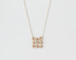 18KT yellow gold short necklace with rubies – Collage