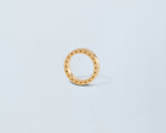 18KT yellow gold wedding ring - Sides Holes