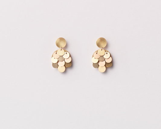 18KT yellow gold earrings - Neutrino 2