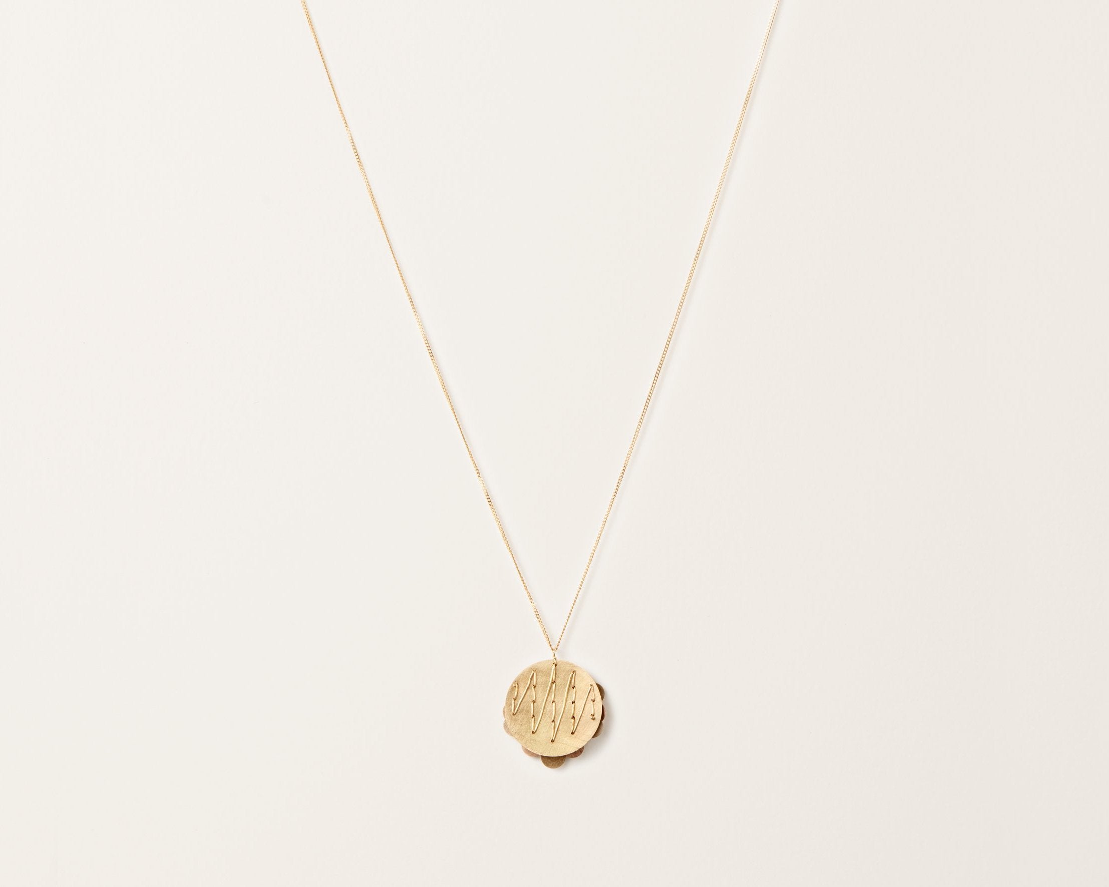 18KT yellow gold pendant necklace - Tau 2
