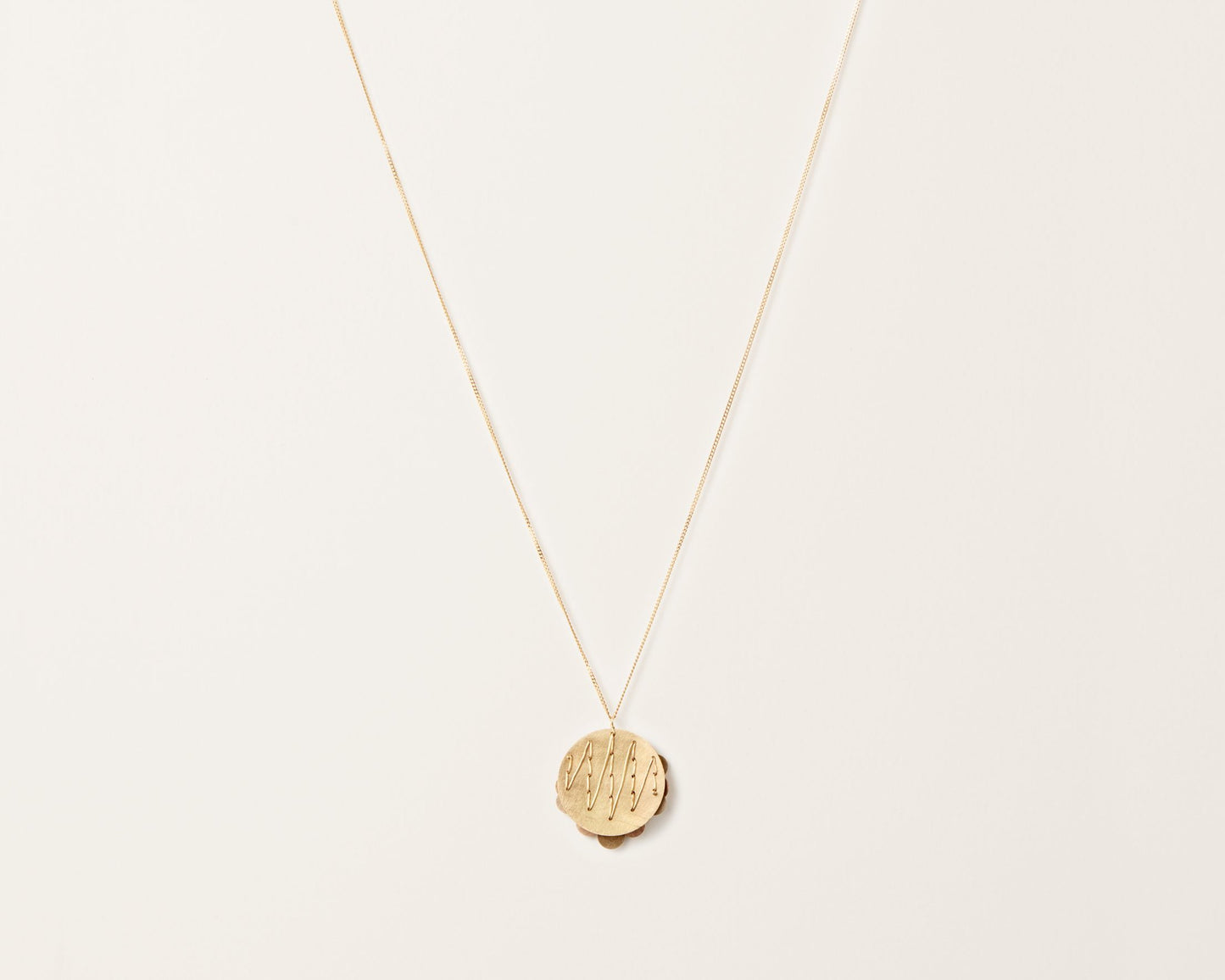 18KT yellow gold pendant necklace - Tau 2