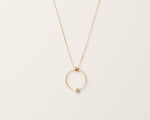 18KT yellow gold necklace with akoya pearl - Himalia