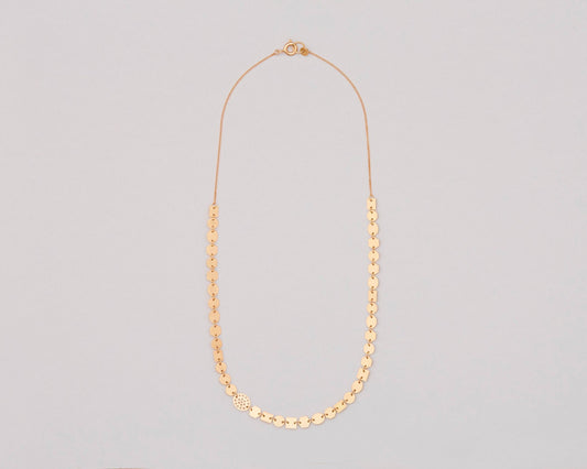 18KT yellow gold necklace - Progressione 40