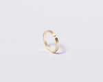 18KT yellow gold wedding ring - Beside